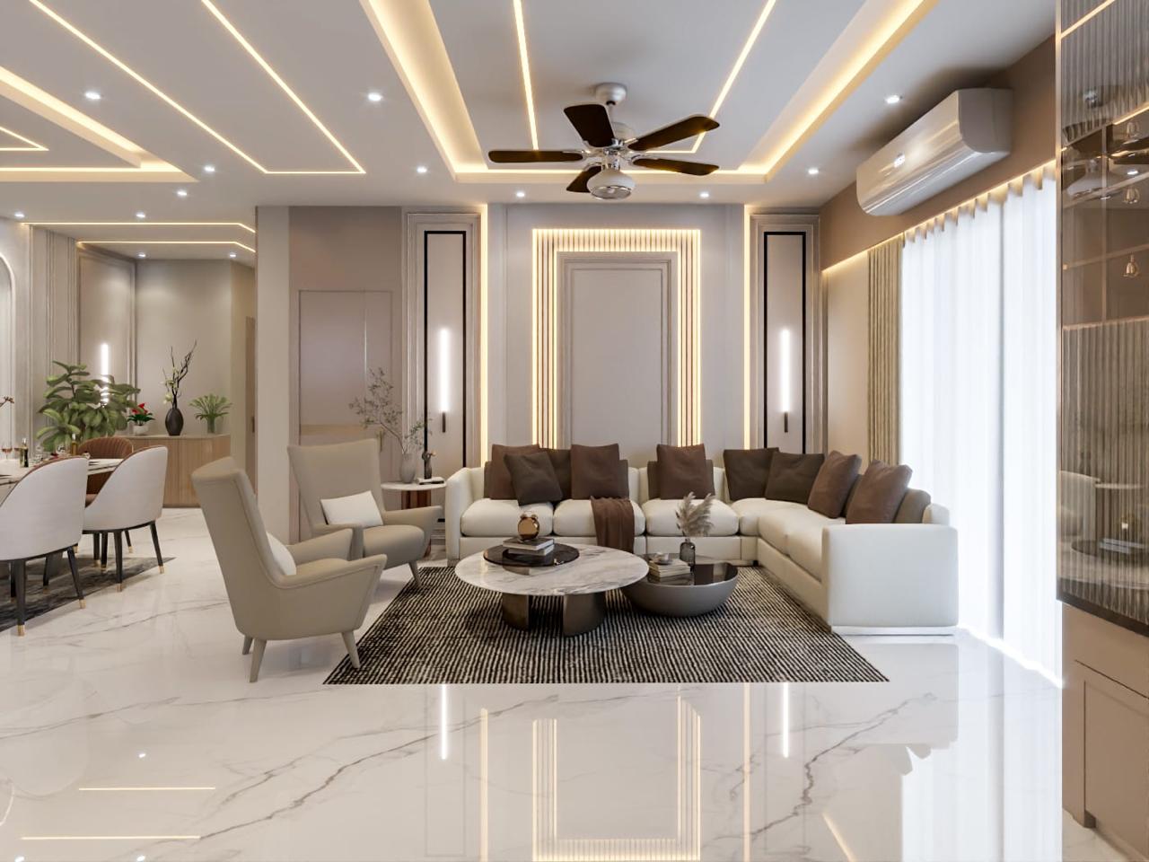 Elegant Indian Family Home Interior