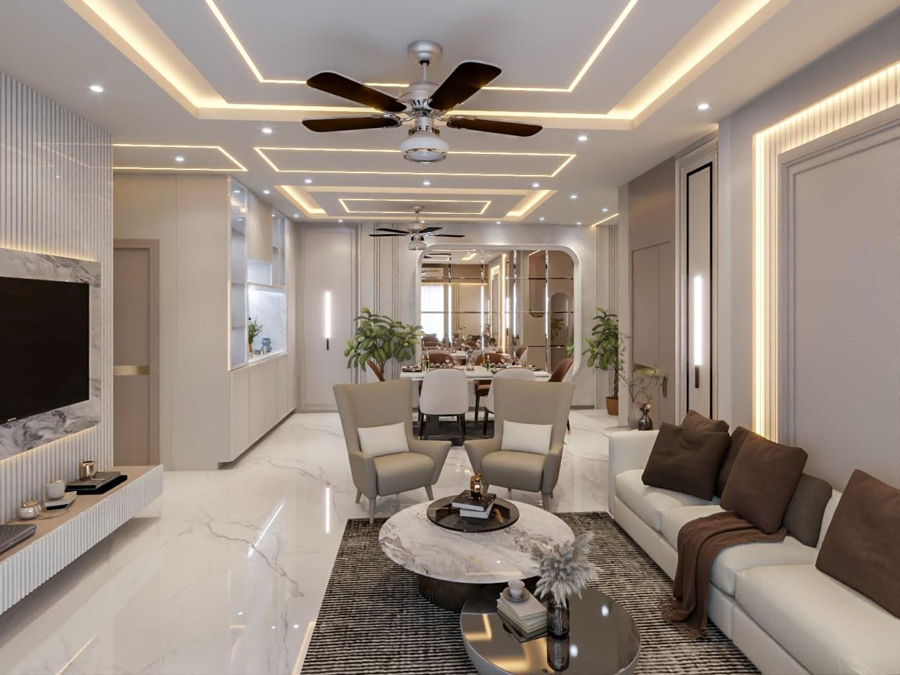 Contemporary Bengaluru Villa Interior